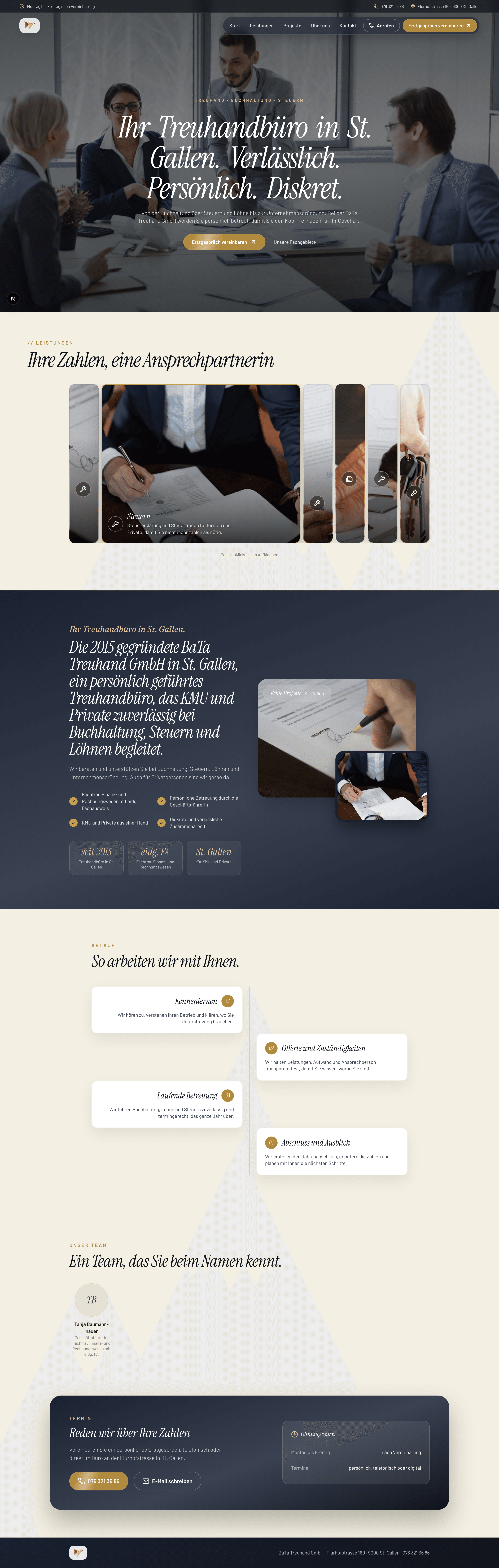 Entwurf der neuen Startseite